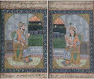 Portraits of a Royal Matrimony The Bride and Groom Persian School